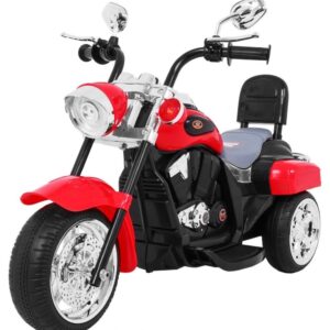 Dětská elektrická motorka Chopper červená