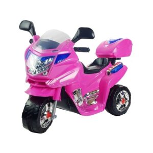 Dětská elektrická motorka růžová