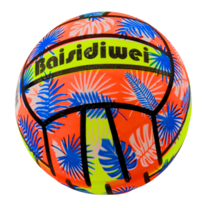 Gumový míč s listy 24 cm oranžový