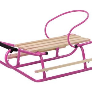 Kovové sáňky růžové