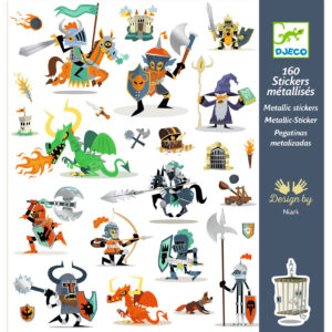 Metalické samolepky - rytíři