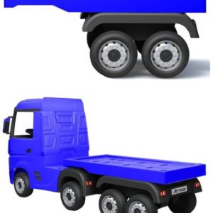 Přívěs pro dětský elektrický kamion Mercedes Actros modrý