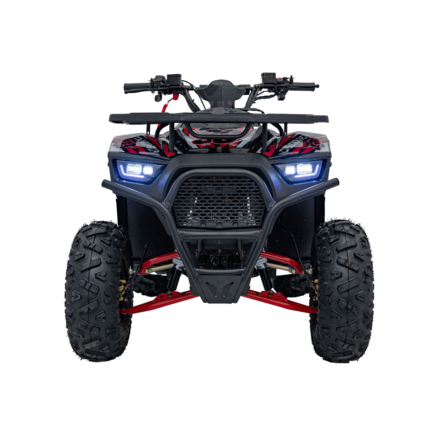 Dětská benzínová čtyřkolka RamiGO DISCOVERER 125CC černo-červená - Obrázek 2