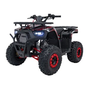 Dětská benzínová čtyřkolka RamiGO DISCOVERER 125CC černo-červená
