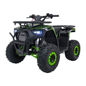 Dětská benzínová čtyřkolka RamiGO DISCOVERER 125CC černo-zelená