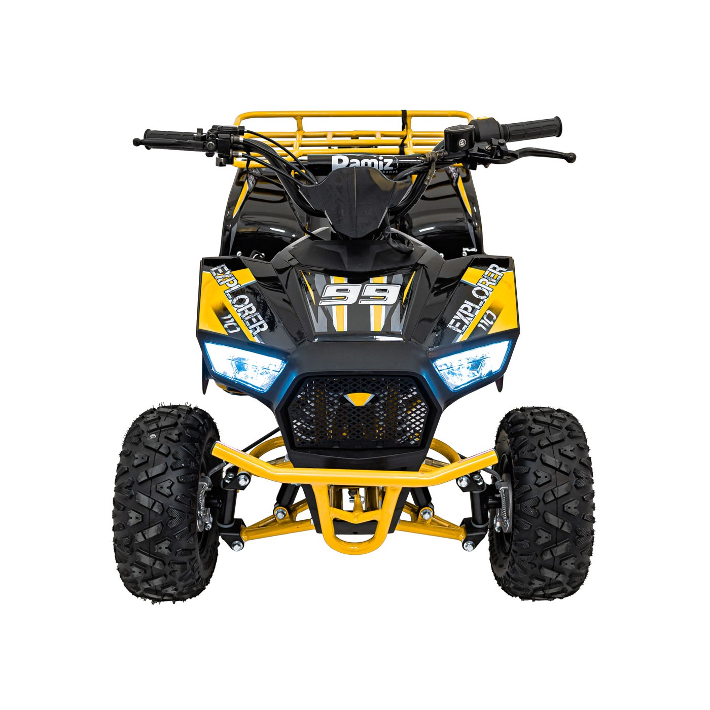 Dětská benzínová čtyřkolka RamiGO EXPLORER 110CC žlutá - Obrázek 2