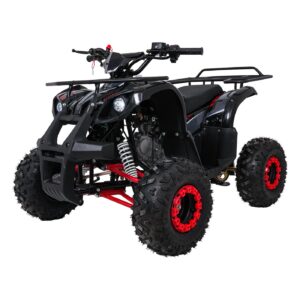 Dětská benzínová čtyřkolka RamiGO WILDPEAK 110CC černo-červená