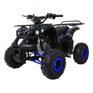 Dětská benzínová čtyřkolka RamiGO WILDPEAK 110CC černo-modrá
