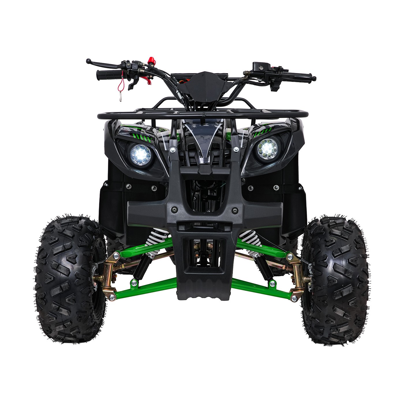 Dětská benzínová čtyřkolka RamiGO WILDPEAK 110CC černo-zelená - Obrázek 2