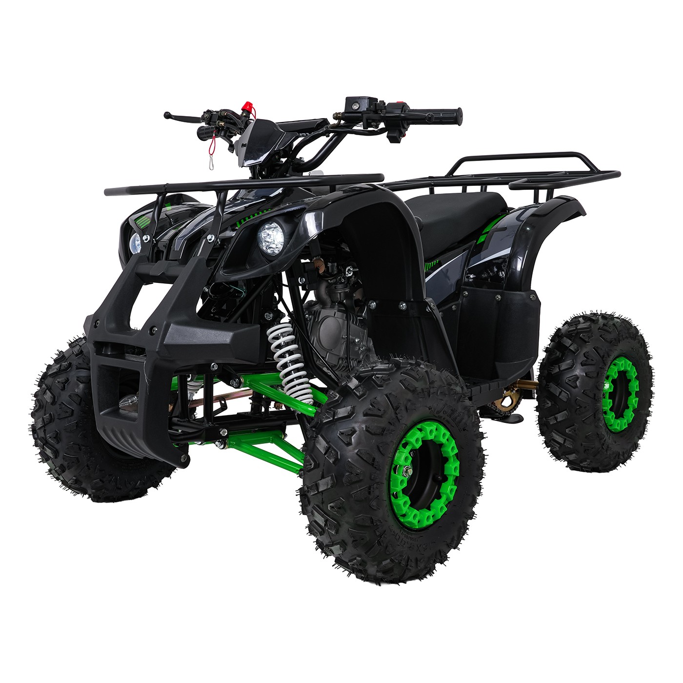 Dětská benzínová čtyřkolka RamiGO WILDPEAK 110CC černo-zelená