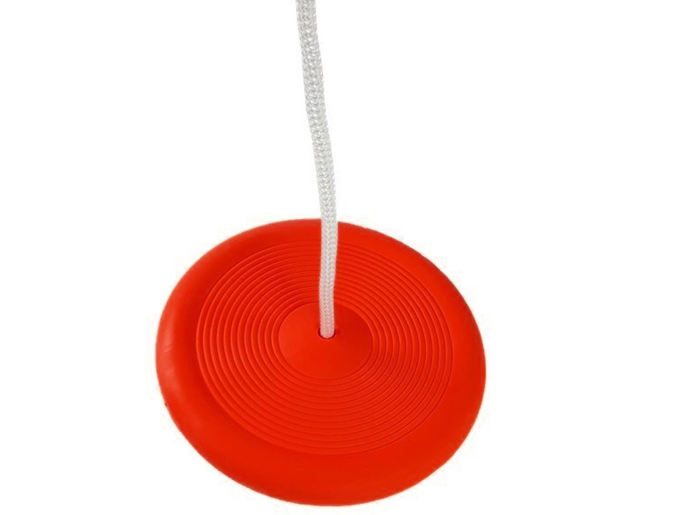 Dětská zahradní houpačka talíř 28 cm červená - Obrázek 2