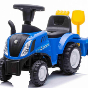 Dětské odrážedlo traktor s přívěsem New Holland T7 modrý