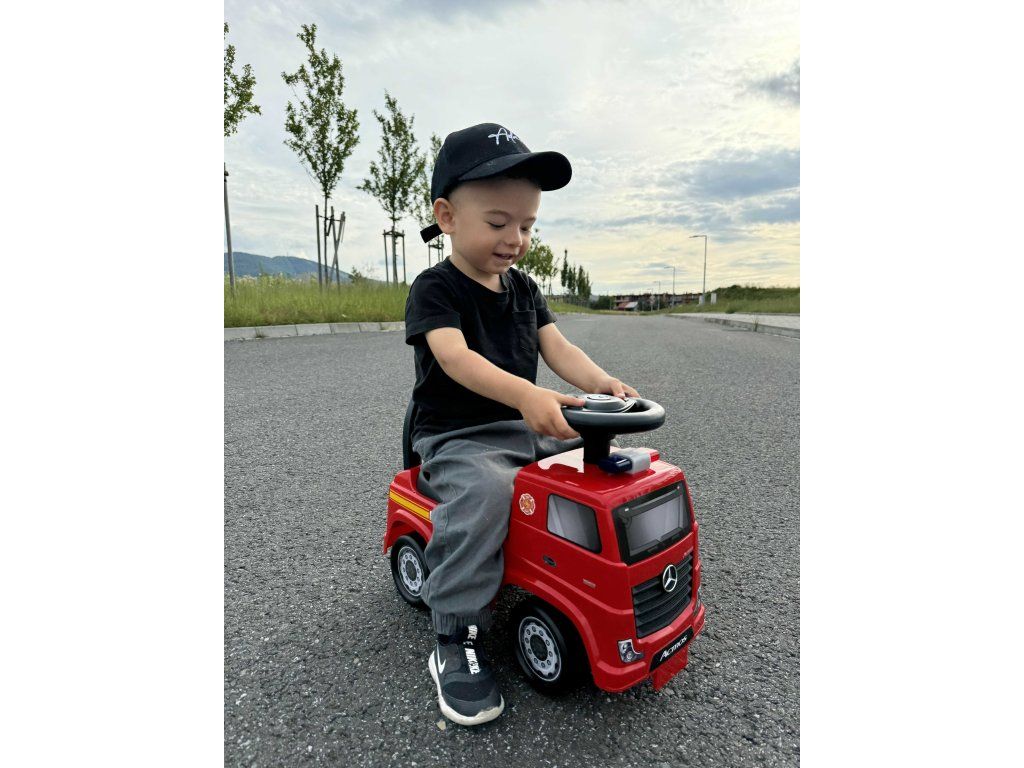 Mamido Dětské odrážedlo auto Mercedes Benz Actros bílé - Obrázek 2