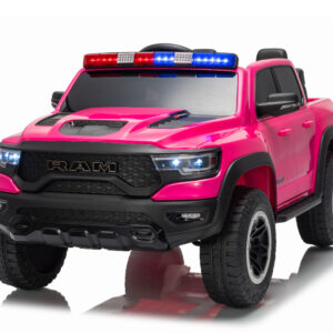 Mamido Elektrické autíčko Dodge Ram růžové s majáky 4x4 | 12V10Ah