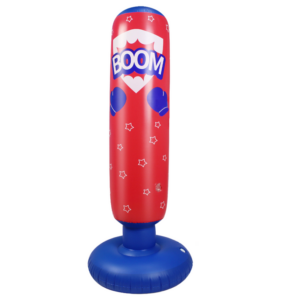 Nafukovací boxovací pytel červeno-modrý 125 cm