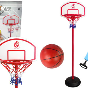 Basketbalový koš na zahradu červený