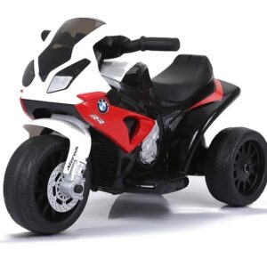 Dětská elektrická motorka BMW S1000RR tříkolka červená