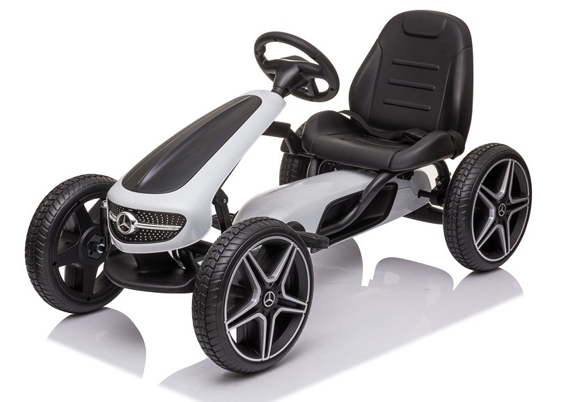 Dětská šlapací motokára Mercedes XMX610 bílá