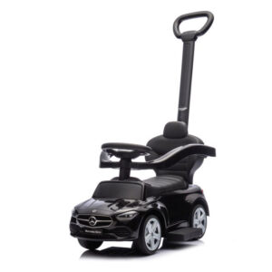 Dětské odrážedlo auto s vodící tyčí Mercedes černé