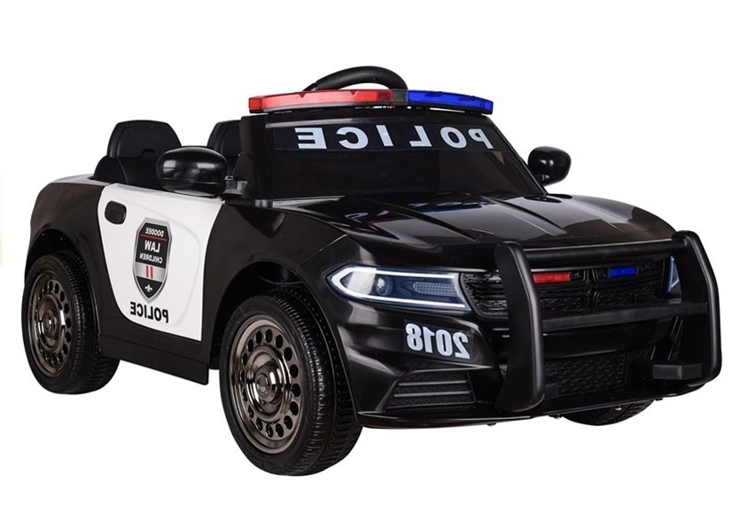 Elektrické autíčko Policie černé - Obrázek 2