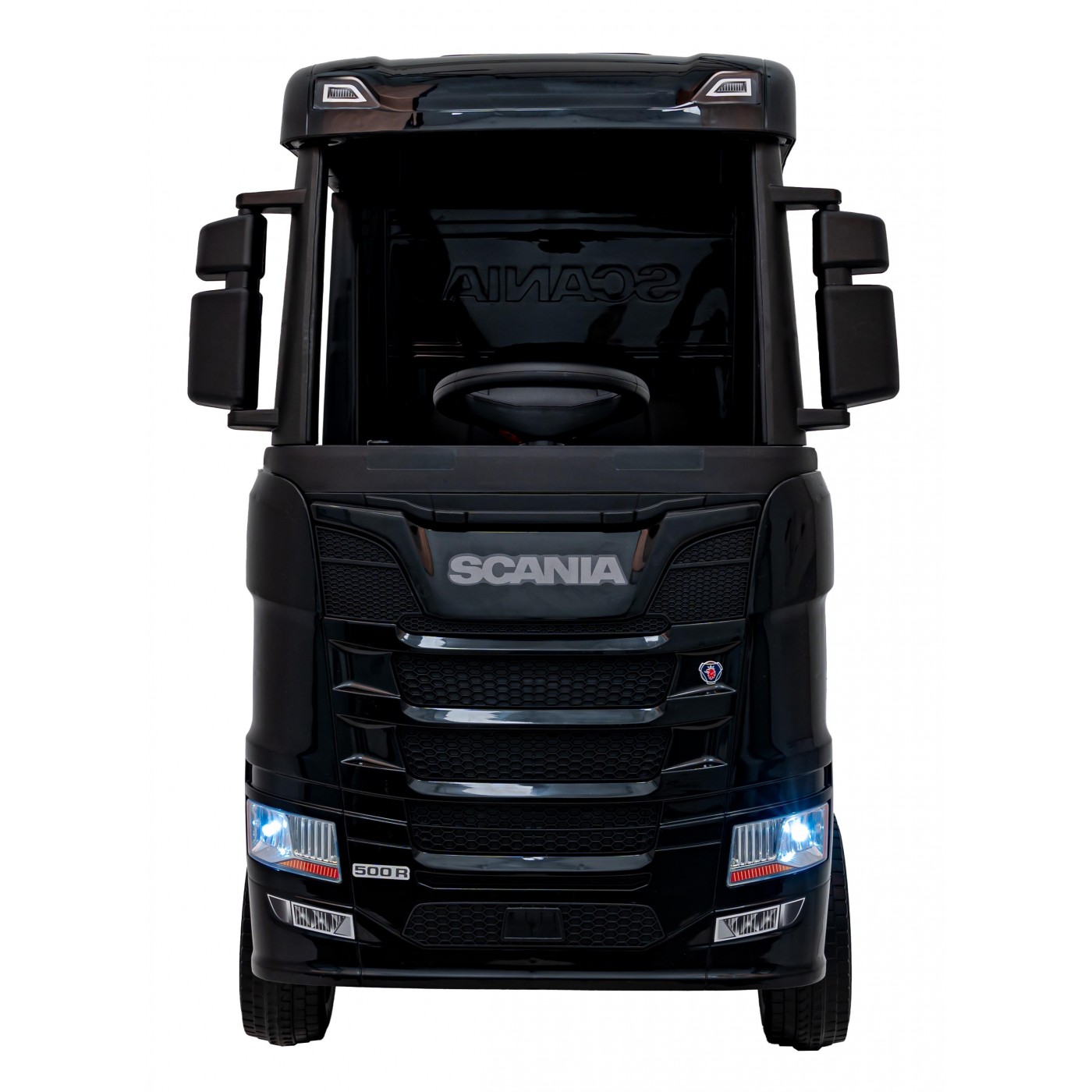 Elektrický kamion Scania R-SERIE 4x4 černý - Obrázek 2