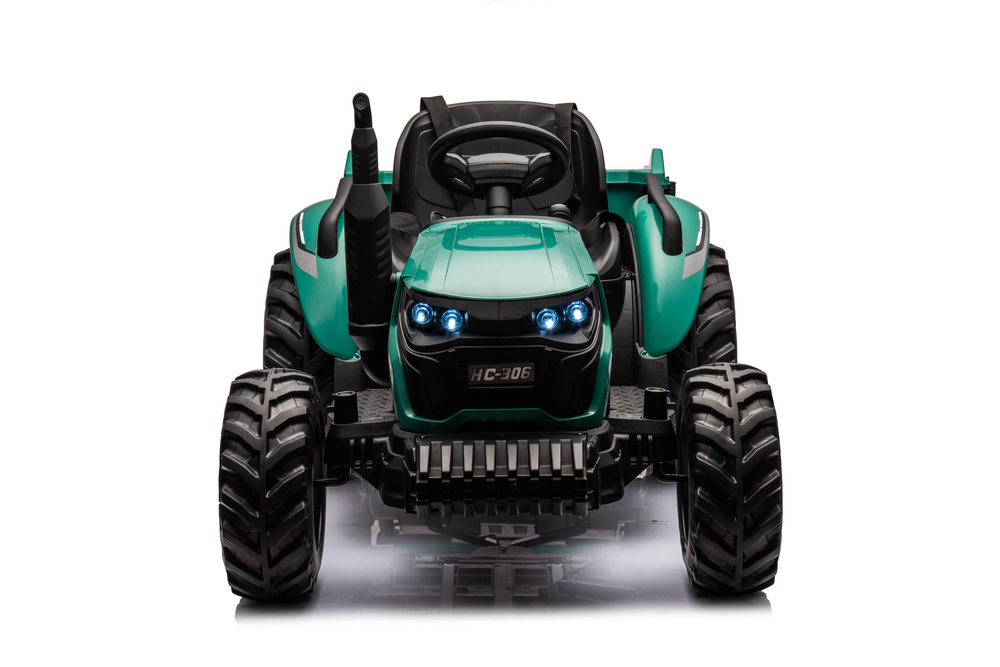 Elektrický traktor s přívěsem pro děti HC-306 24V tmavě zelený - Obrázek 2