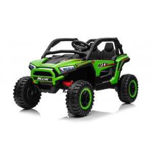Mamido Elektrické autíčko Buggy UTV KCK 4x4 zelené 24V | 800W | 50 kg | EVA | LED | 2