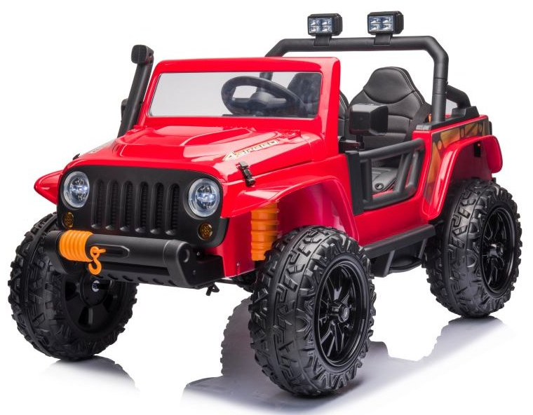 Mamido Elektrické autíčko Jeep 4Speed 24V | 4x200W červené