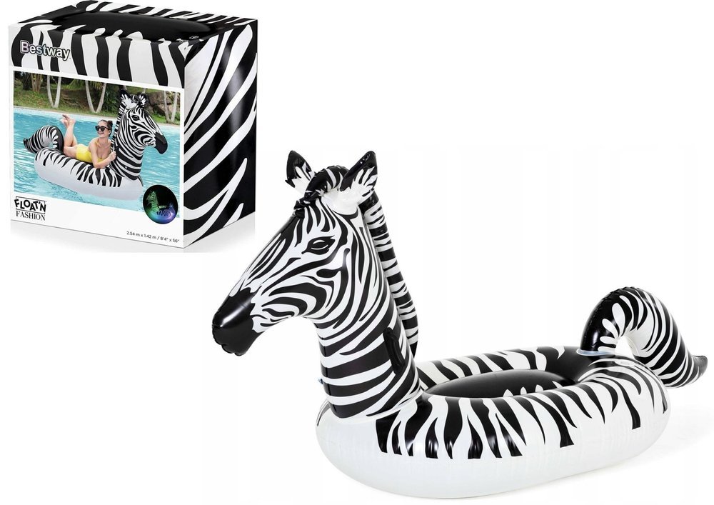 Bestway Bestway Nafukovací zebra LED osvětlení 254x142 cm