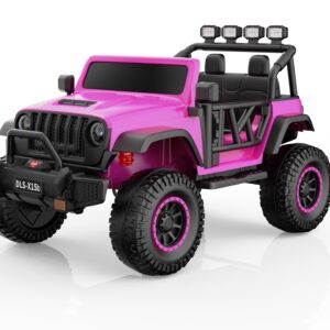 Mamido Elektrické autíčko Buggy BIG FOOT 4x4 rúžové 24V | 800W | 60 kg | EVA | LED | 2