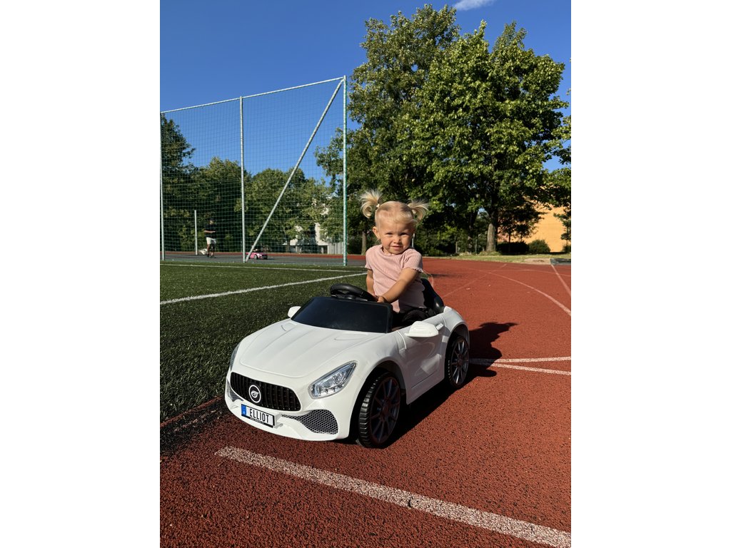 Mamido Elektrické autíčko Cabrio Fast Wing bílé - Obrázek 2