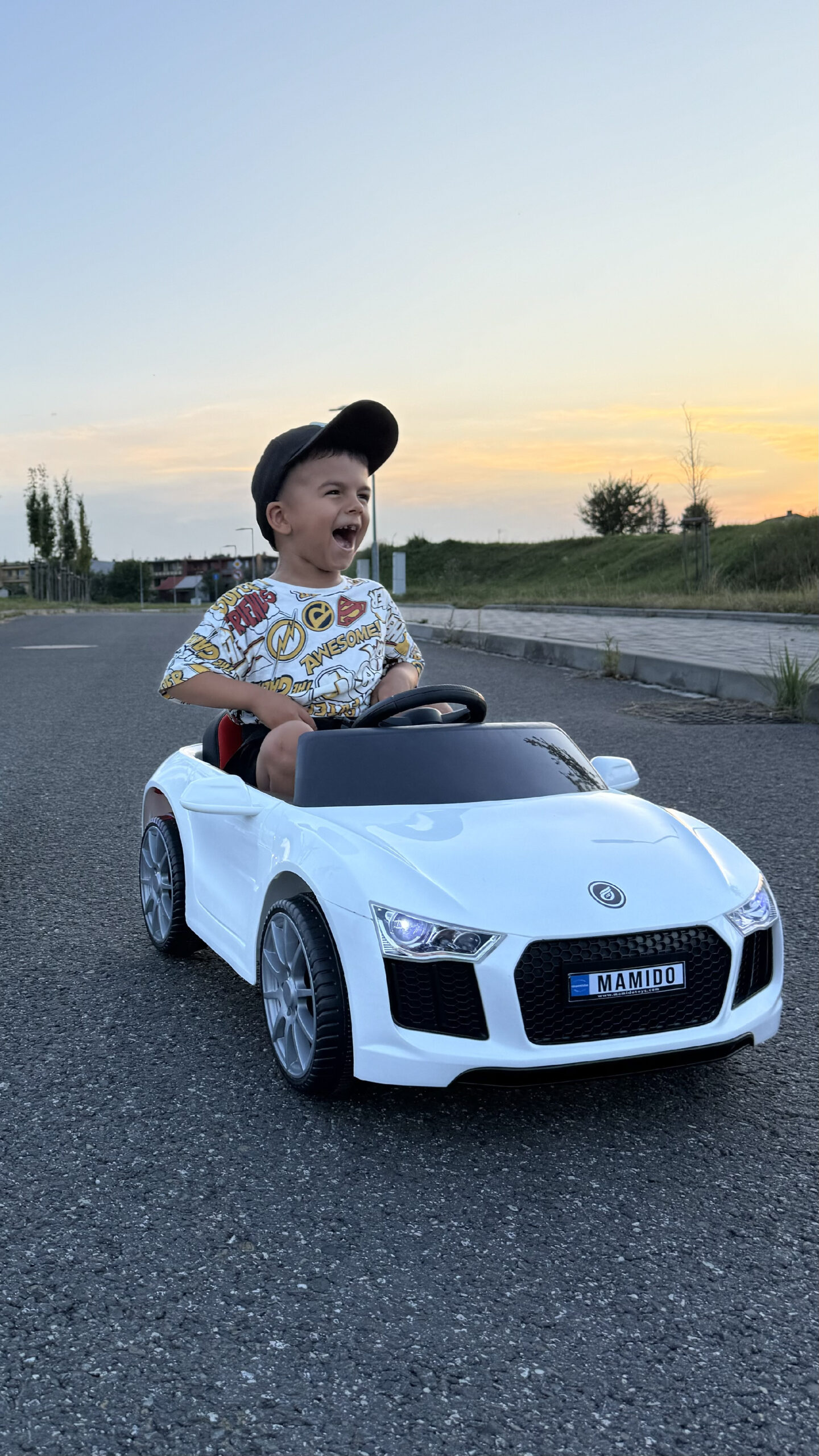 Mamido Elektrické autíčko Fast Wing eko-kůže bílé - Obrázek 2