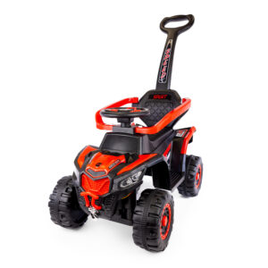 Mamido Speed MT280 Dětské elektrické odrážedlo | autíčko 3v1 s vodící tyčí červené
