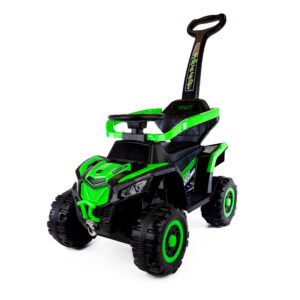Mamido Speed MT280 Dětské elektrické odrážedlo | autíčko 3v1 s vodící tyčí zelené