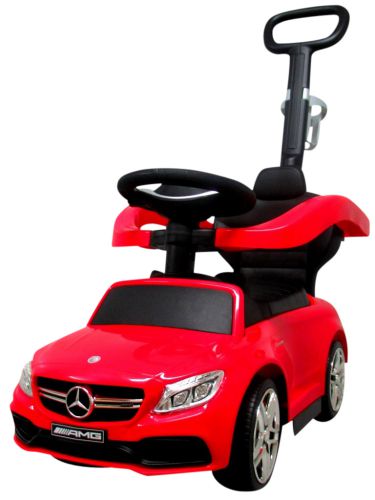 Odrážedlo Mercedes AMG C63 se zvukovými efekty červené