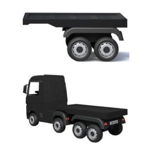 Přívěs pro dětský elektrický kamion Mercedes Actros černý