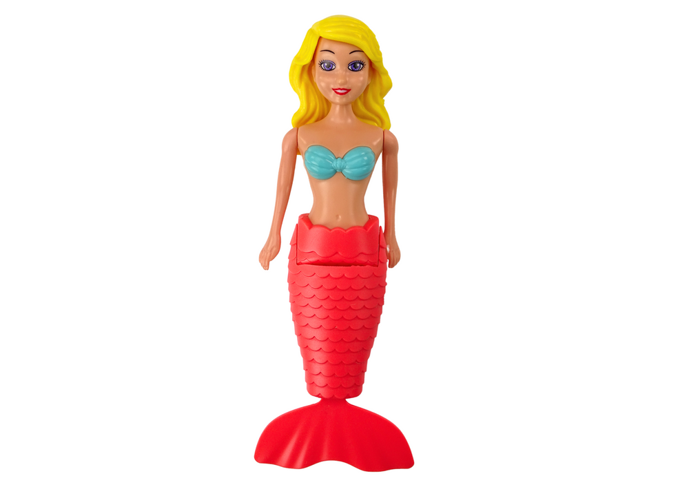 Vodní panenka mermaid natáčecí do vody plovoucí tyrkysová růžová mix - Obrázek 2