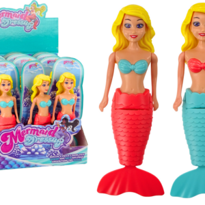 Vodní panenka mermaid natáčecí do vody plovoucí tyrkysová růžová mix