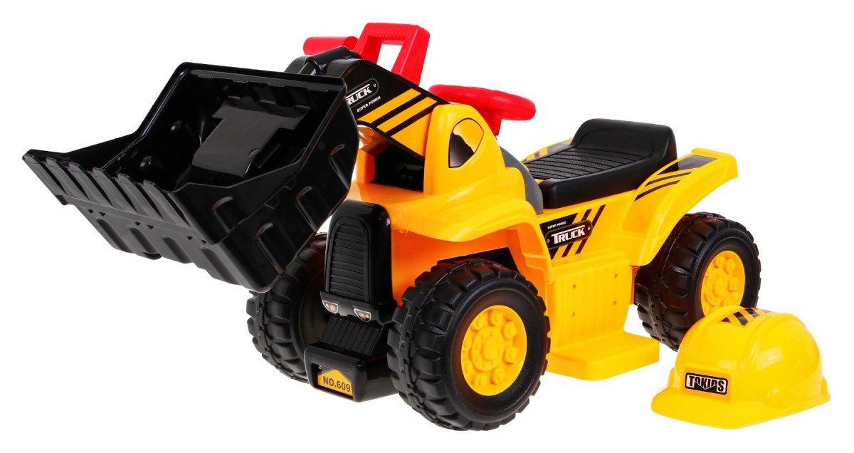 Dětský elektrický nakládač s helmou