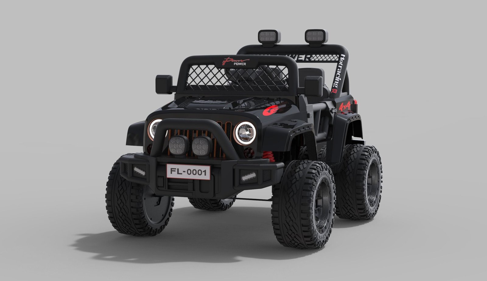 Mamido Dětské elektrické autíčko Trust Power 12V | 2x25W černé