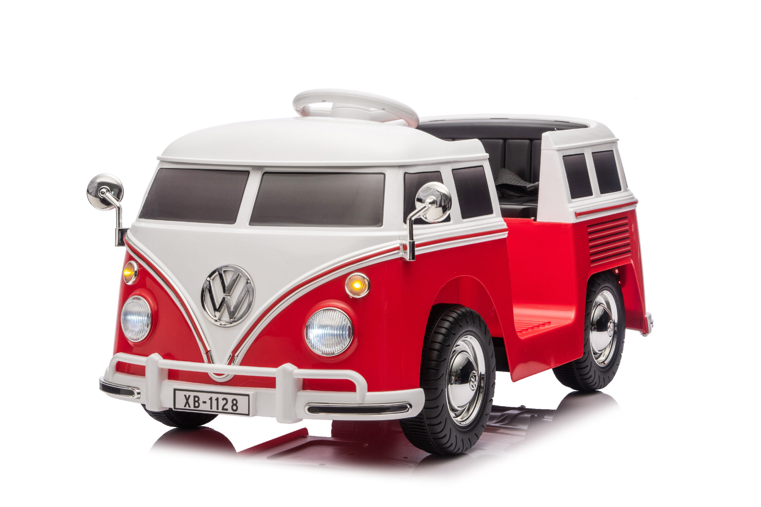 Mamido Elektrické autíčko Volkswagen T1 Classic Bus 12V | EVA | ECO červené