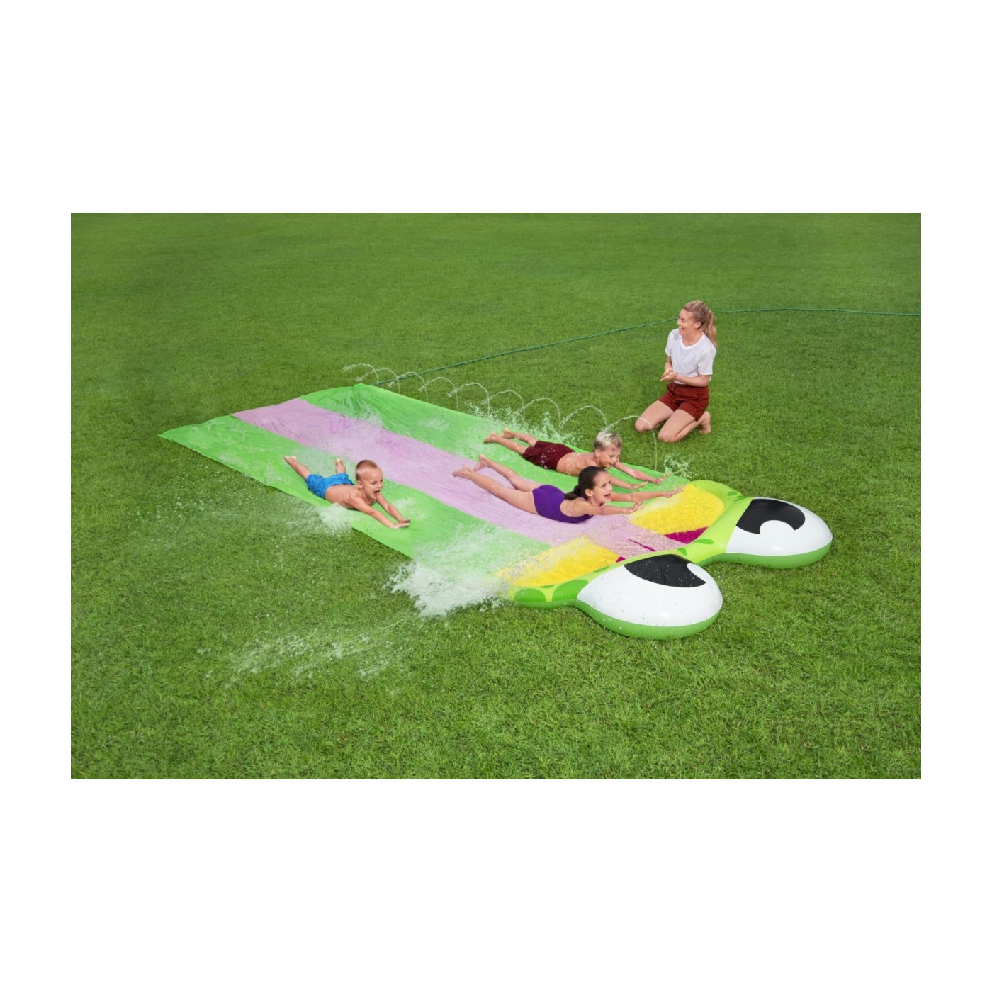 Bestway Trojitá vodní skluzavka na zahradu žába 488 cm Bestway - Obrázek 2