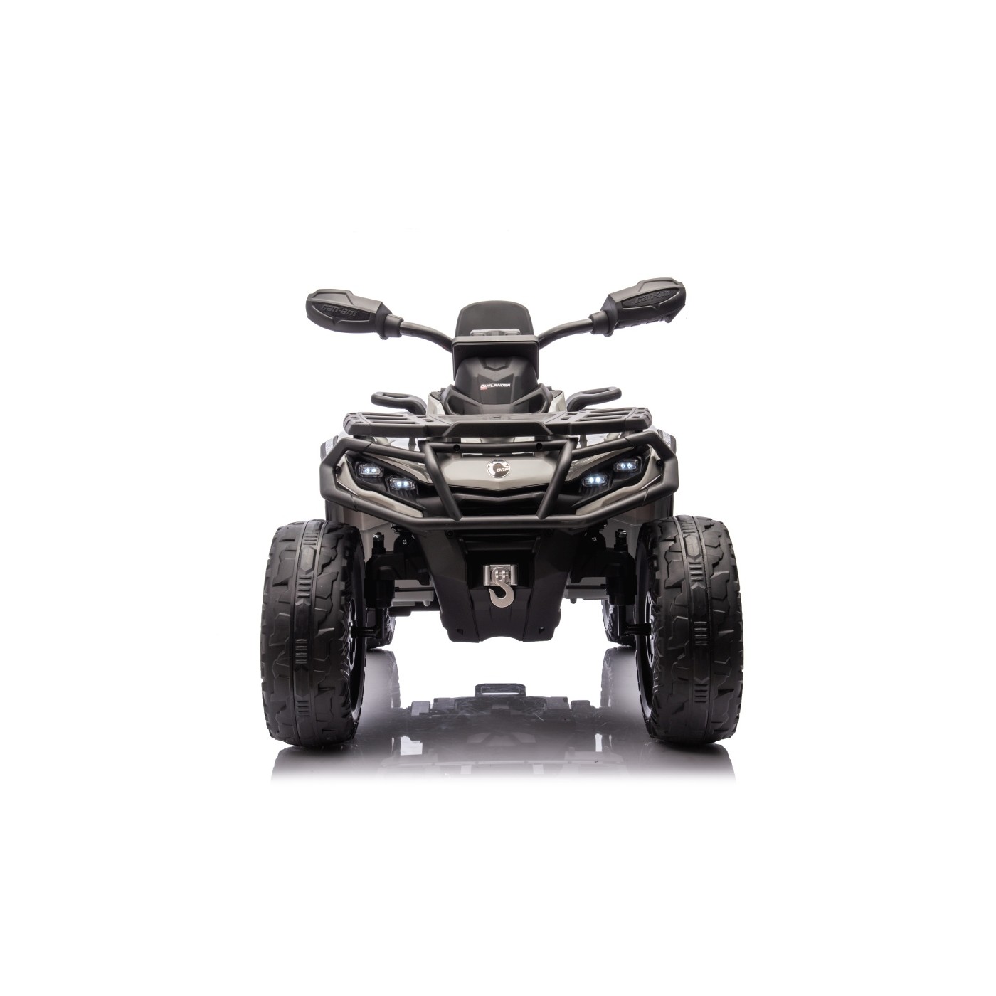 Dětská elektrická čtyřkolka Can-Am Outlander ATV šedá - Obrázek 2