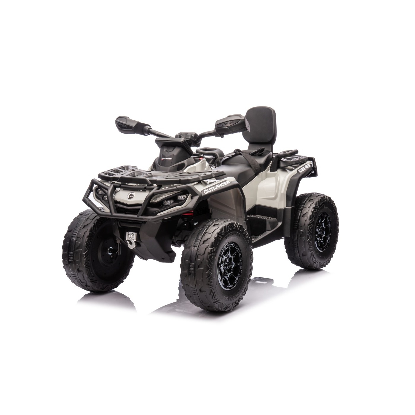 Dětská elektrická čtyřkolka Can-Am Outlander ATV šedá
