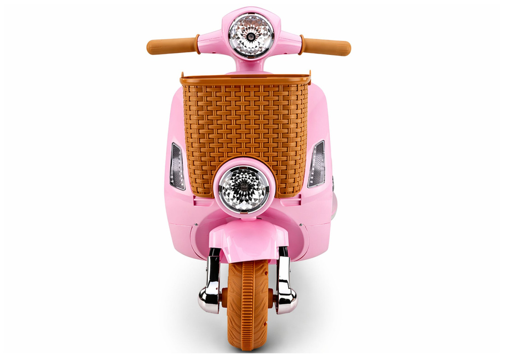 Dětský elektrický skútr Vespa 2x35W růžový - Obrázek 2
