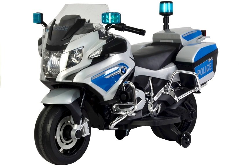Elektrická motorka BMW R1200 Policie stříbrná