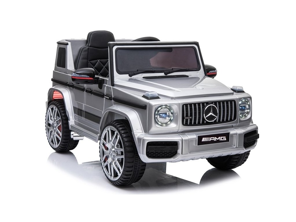 Elektrické autíčko Mercedes G63 AMG lakované stříbrné - Obrázek 2