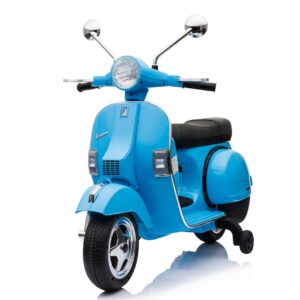 Mamido Dětský elektrický skútr Vespa PX150 12V modrý