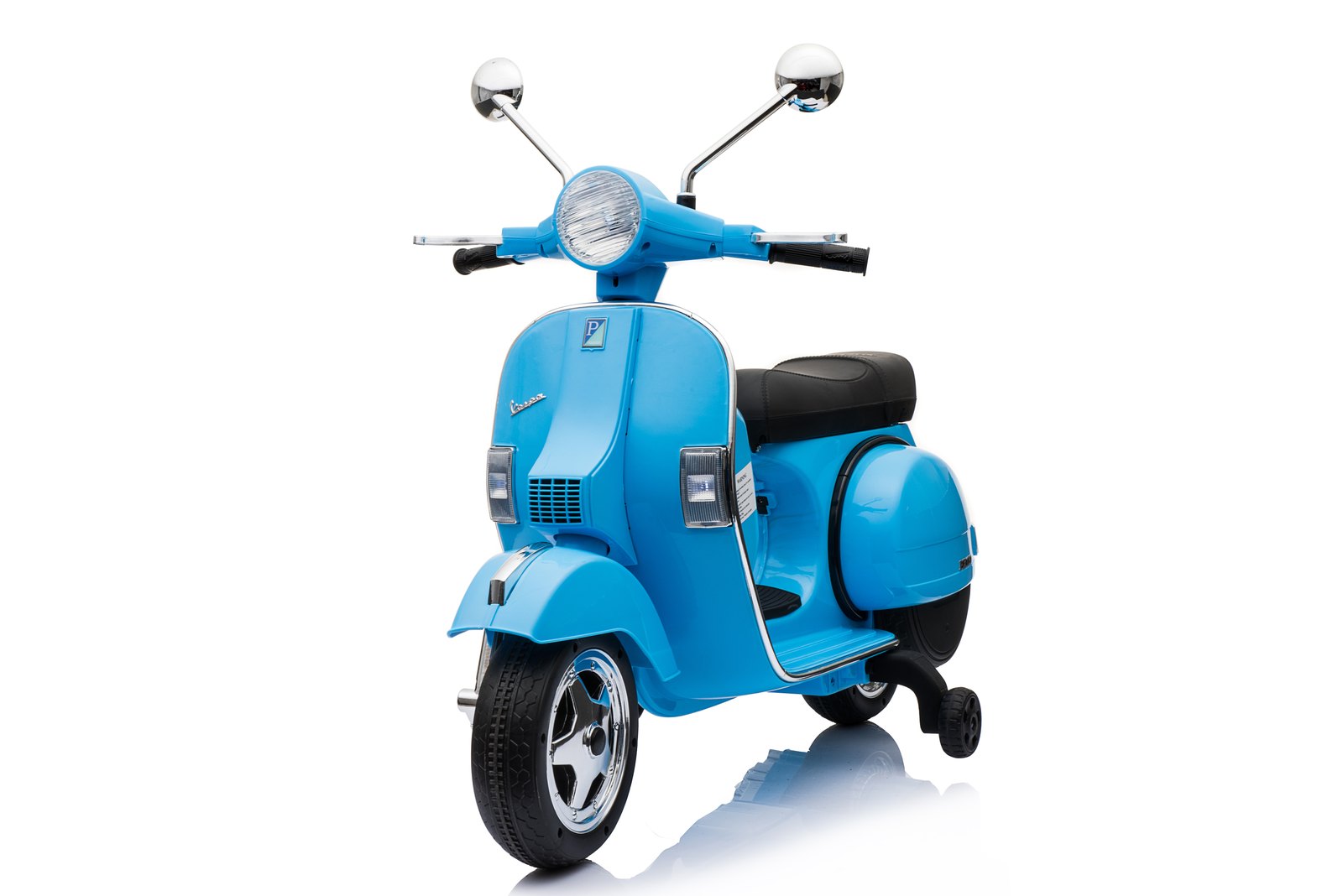 Mamido Dětský elektrický skútr Vespa PX150 12V modrý