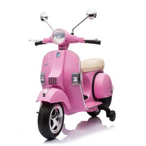 Mamido Dětský elektrický skútr Vespa PX150 12V růžový